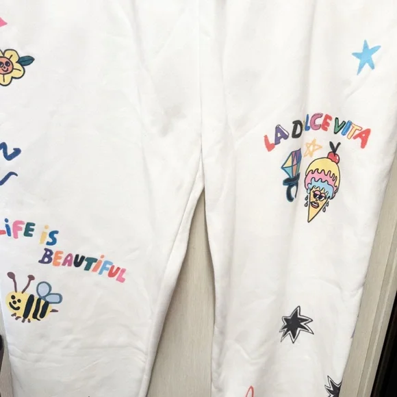 NWT The Mayfair Group x @iscreamcolour Somebody Loves You Sweatpants, Size XXL - Picture 4 of 11